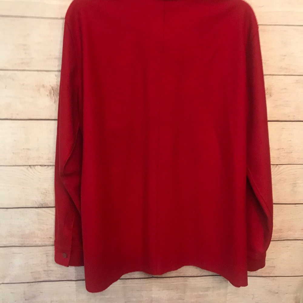 Liz Clairborne Lizsport PL Red Wool Blend Jacket - Picture 4 of 4